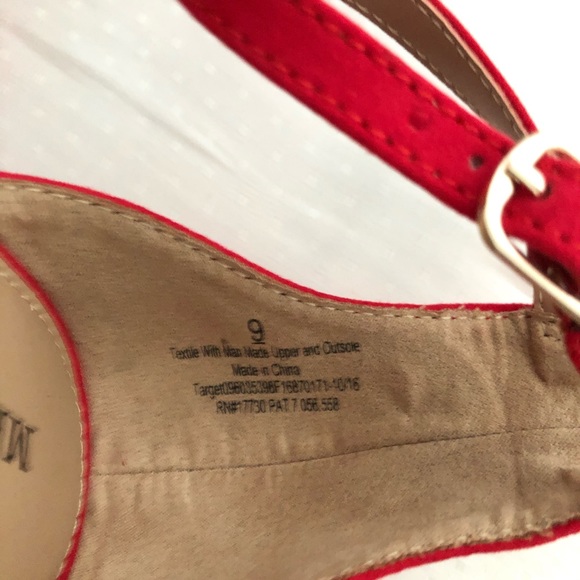 Merona Red Sandals - Picture 3 of 5